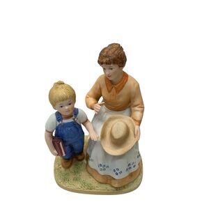 Denim Days #1511 Danny's Mom Figurine Homco  1985 Collectible Home Interiors